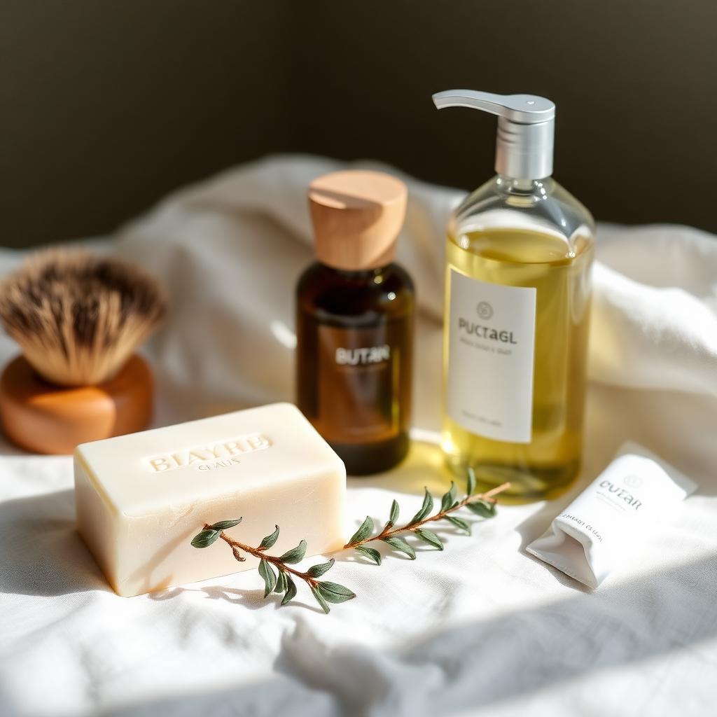 Bath & Body category — wholesale flatlay