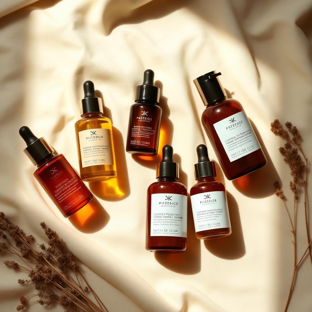 Skincare category — wholesale flatlay